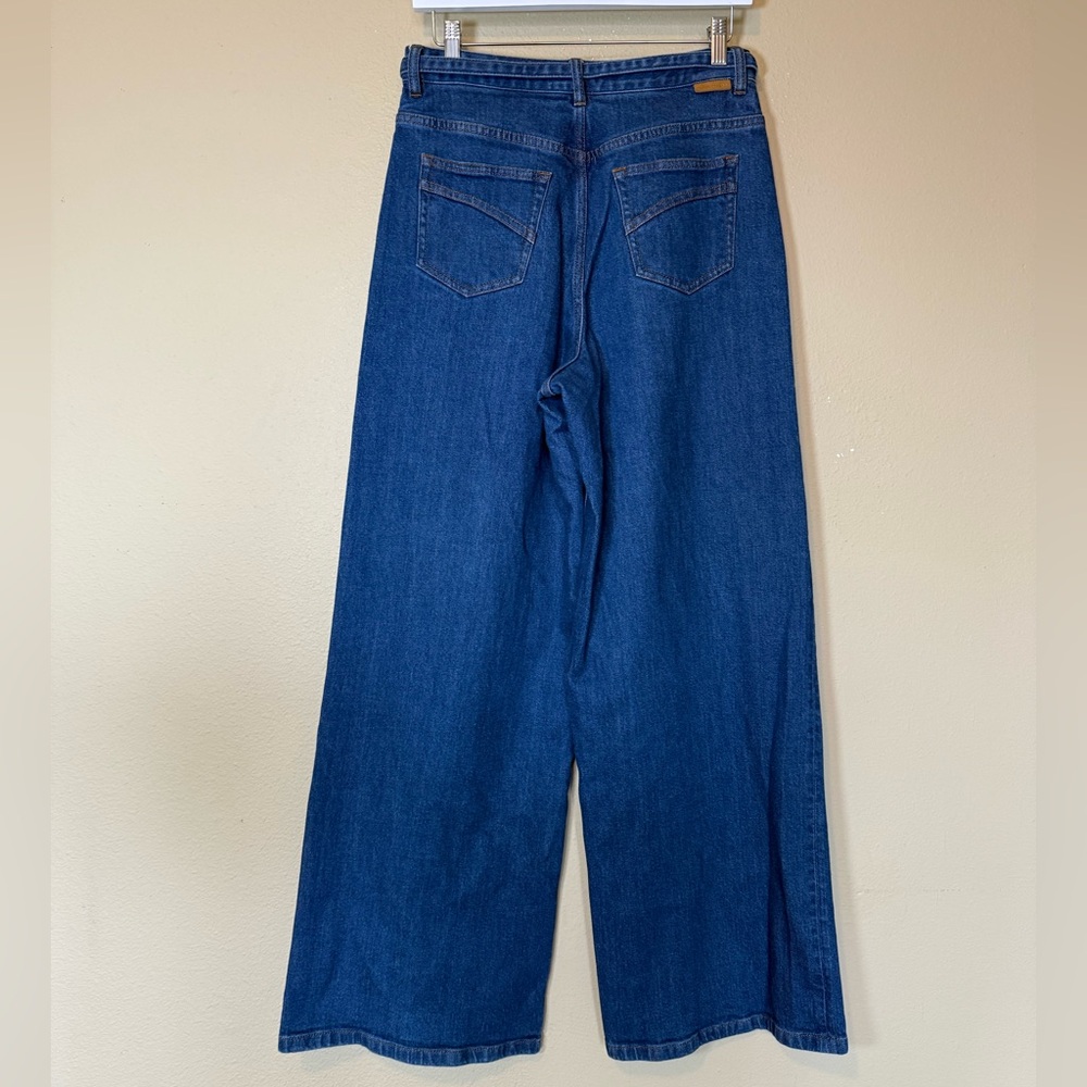 Zimmermann Illuminate Belted Wide Leg High Rise Jeans Size 28 - Picture 3 of 9